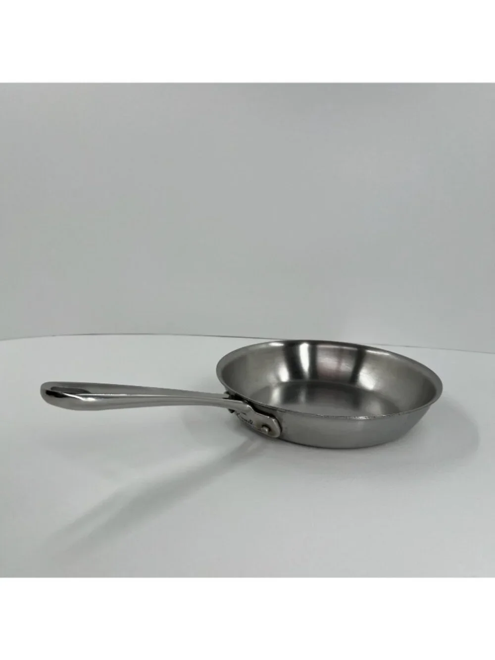 Emeril Pro-Clad Tri-Ply Stainless Steel Skillet Frying Pan 8.5 Long Handle Round